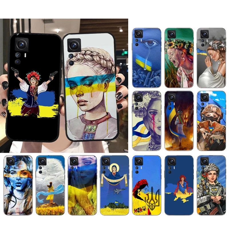 

Phone Case for Xiaomi Mi 11T 11 12T Pro 10T 10 10Pro 12 11 lite 5G NE 10pro Poco X3 Pro Poco F3 M3 Ukraine Girl Case Funda Capa