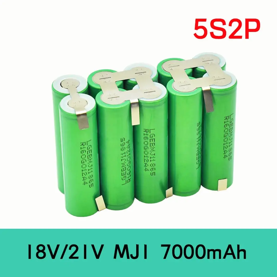 

New 5S2P 4S2P 18V 7000mAh Large Capacity Customizable 18650 Battery Free Delivery Lithium Battery Pack Screwdriver Battery