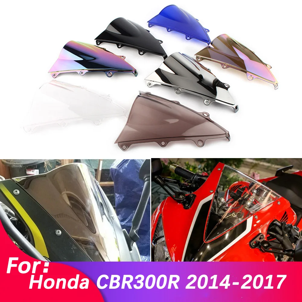 Ветровое стекло для Honda CBR300R CBR 300 R 300R 2014-2019 ветровое с двойным пузырьком