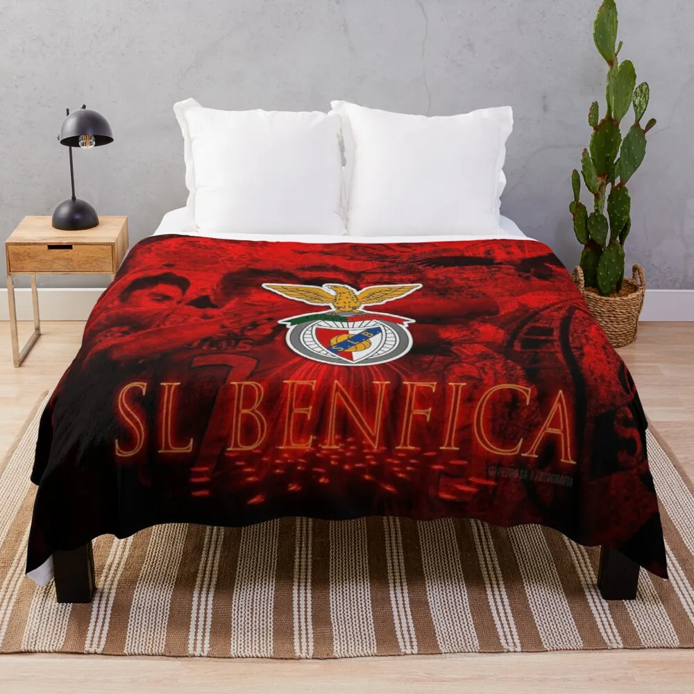 

SL BENFICA, одеяло для дивана, милое одеяло, вязаное одеяло, фланелевое одеяло с защитой от пиллинга