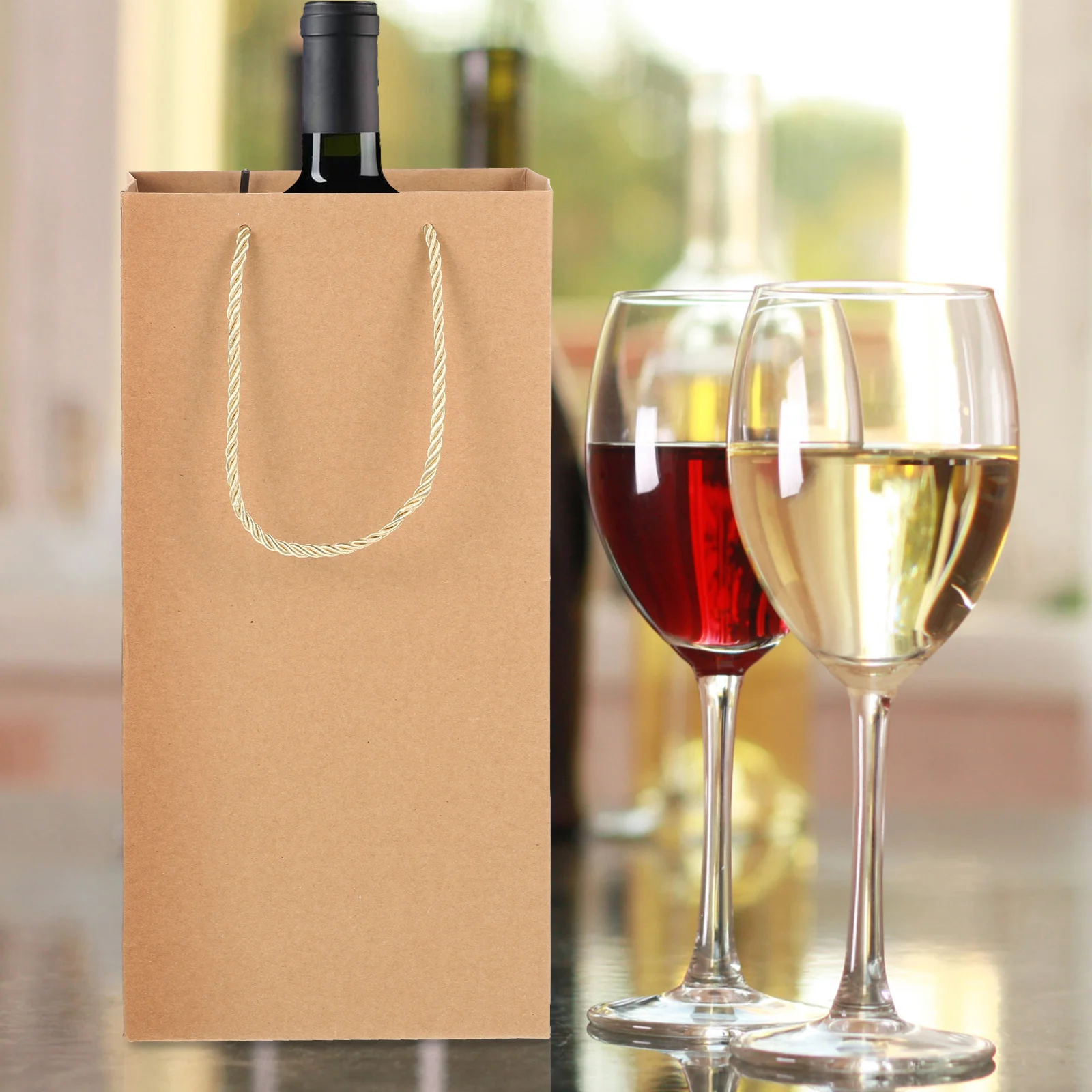 

10Pcs Handheld Portable Bottle Bags Gift Bags Bottle Storage Bags Bags for Party Packing Wrapping