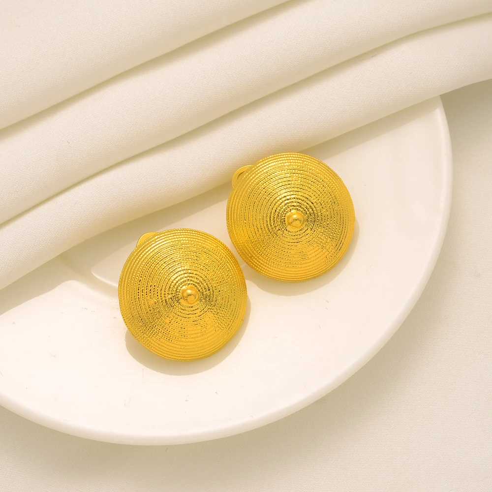 Комплект ювелирных изделий из колье и серёг под золото 24 к |