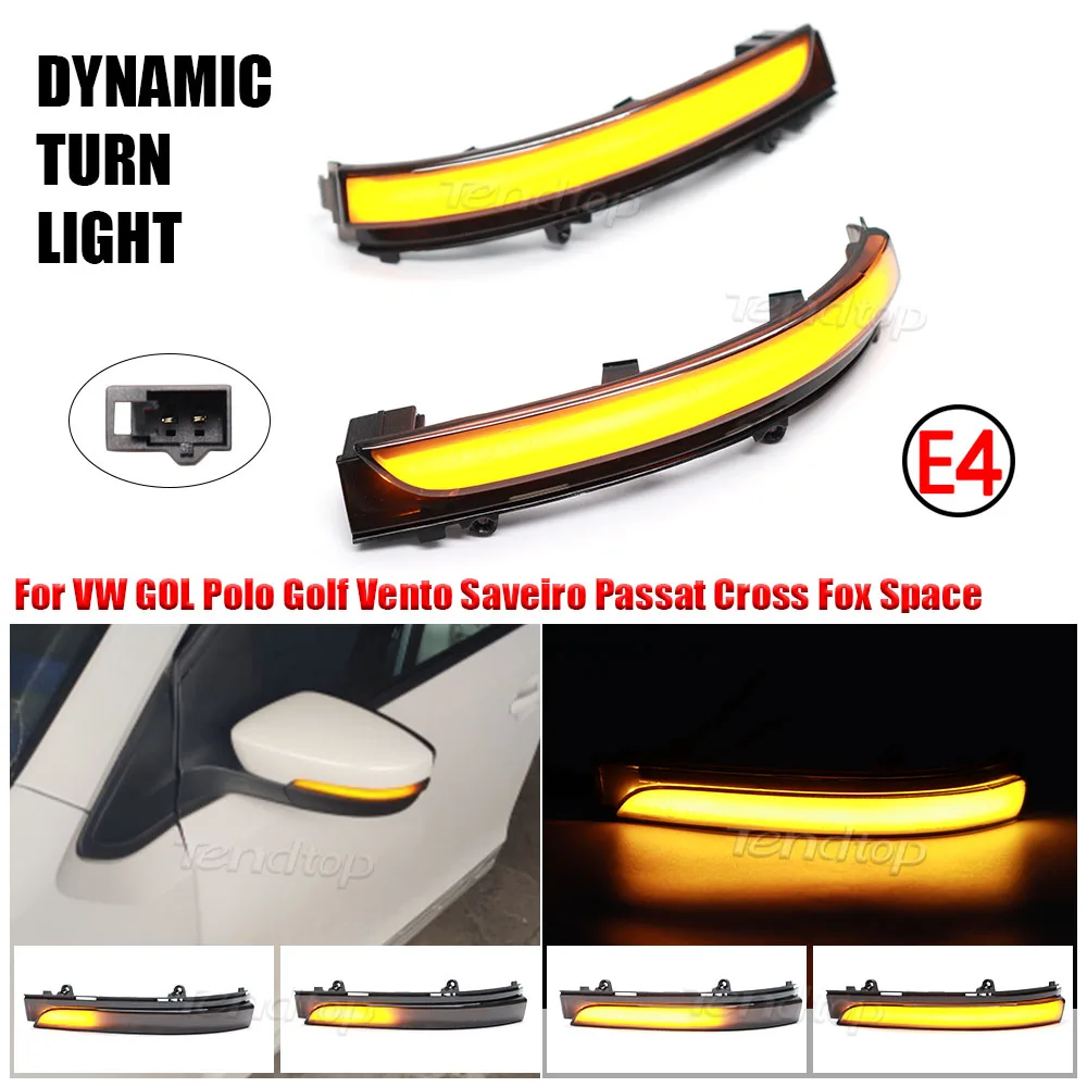 

Dynamic LED Turn Signal Light For VW Fox GOL G5 G6 G7 Polo Golf MK 4.5 Vento Saveiro Passat CrossFox SpaceFox Mirror Indicator