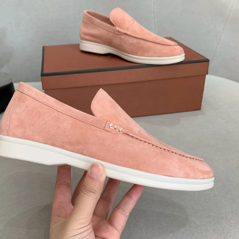 Women Spring 2022 New Flat Designer Casual Shoes Ladies Round Toe Suede Loafers Summer Fashion Walking Brand Runway Comfort Shoe