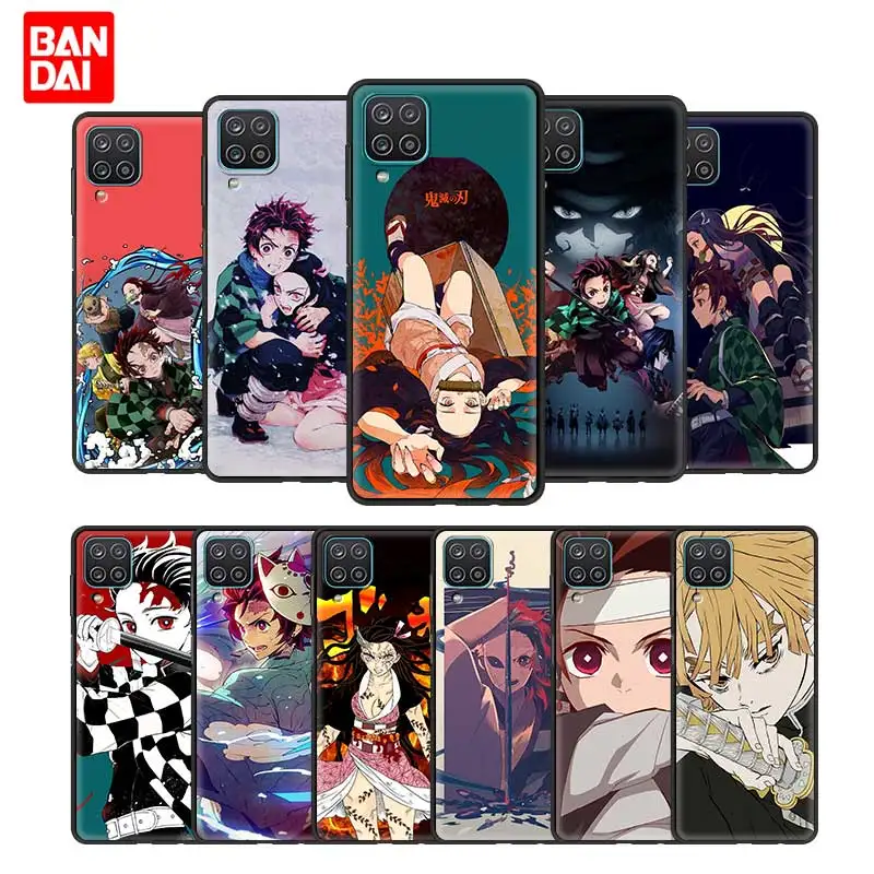 

Japan Demon Slayer Cute Case for Samsung Galaxy A12 A02 A02s A21s A22 A32 A51 A52 A72 4G 5G Silicone Cover Capinha Funda Black