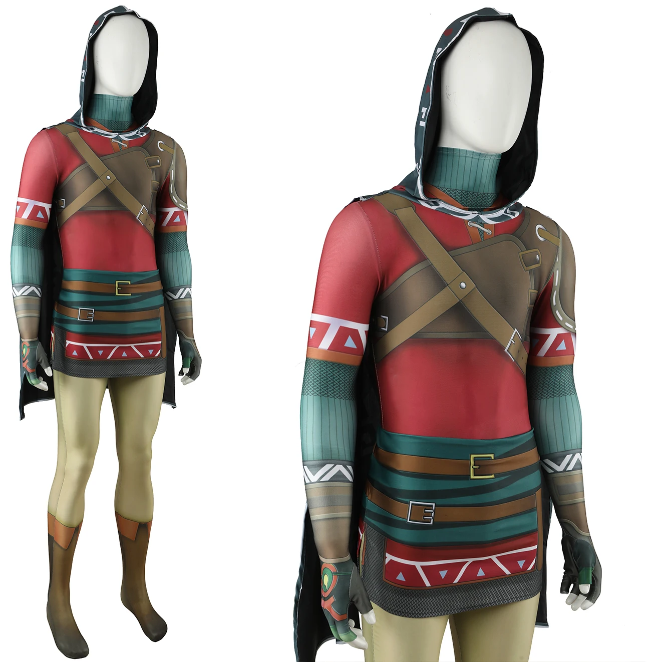 Костюм супергероя The Legend of Zelda 2 костюм из спандекса с 3D принтом для косплея на