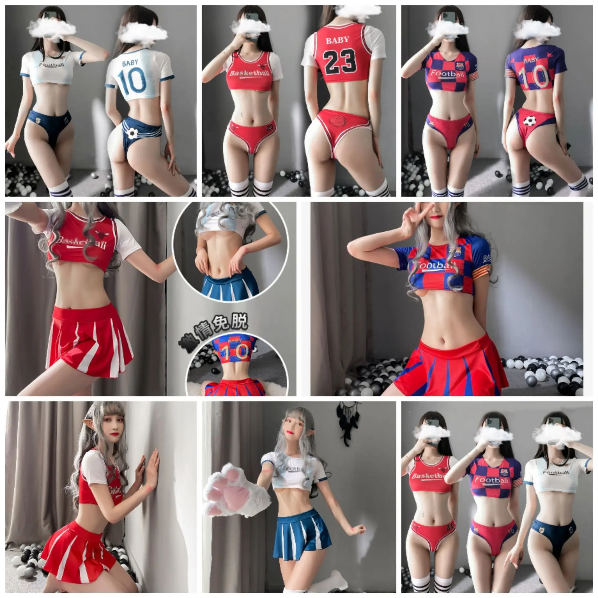 

Sexy Lingerie Football Baby Sexy Student Cheerleading Uniform Cosplay Cheerleader Costum Japanese Anime Cheerleader Costume Set