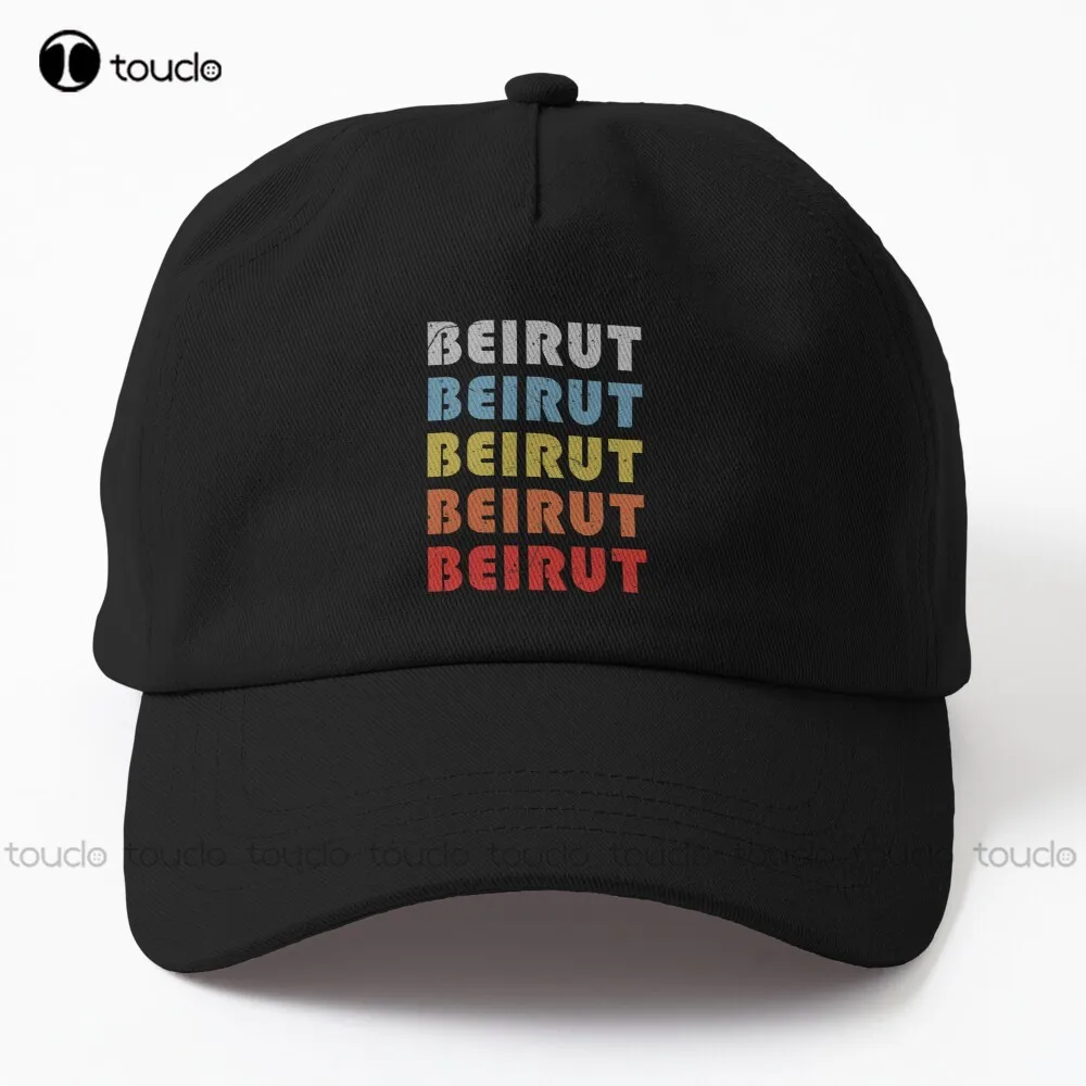 

Beirut trip destination gift Dad Hat captain hat Cotton Outdoor Simple Vintag Visor Casual Caps Outdoor Climbing Traveling Art