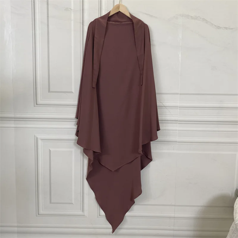 Women's Muslim Solid Color Hijab Middle East Dubai Turkish Headscarf Turbans for Women Jersey Hijab
