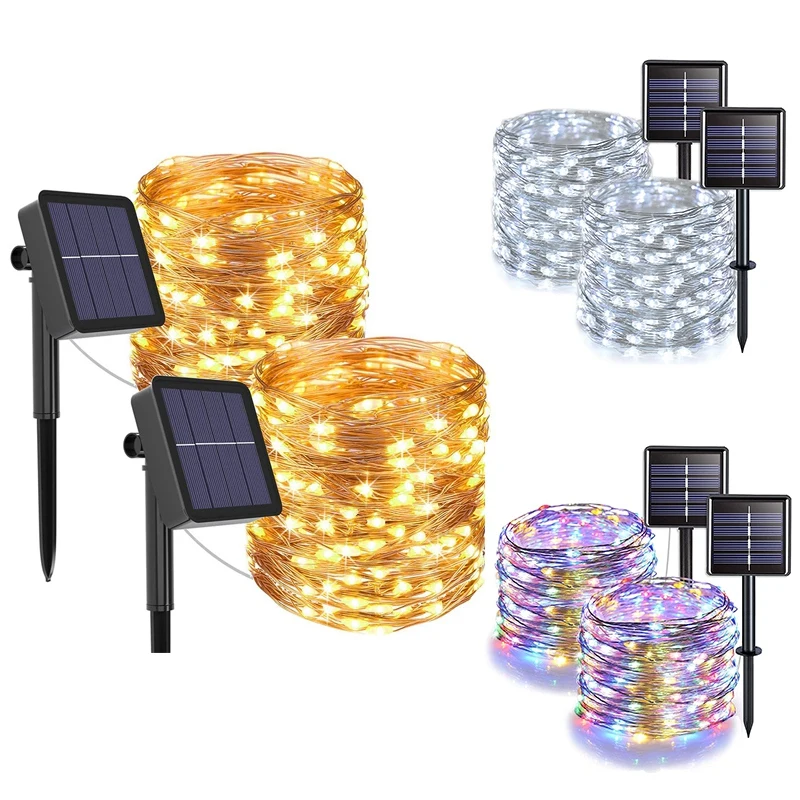 

12Metre 100LED Solar LED String Light Garland Waterproof Christmas Wedding Decoration For Home Party