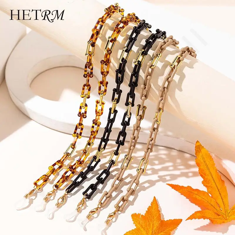 

Fashion Acrylic Women's Glasses Chain Vintage Sunglasses Lanyard Holder Mask Strap Women Anti Slip Hanging Glasses Chain