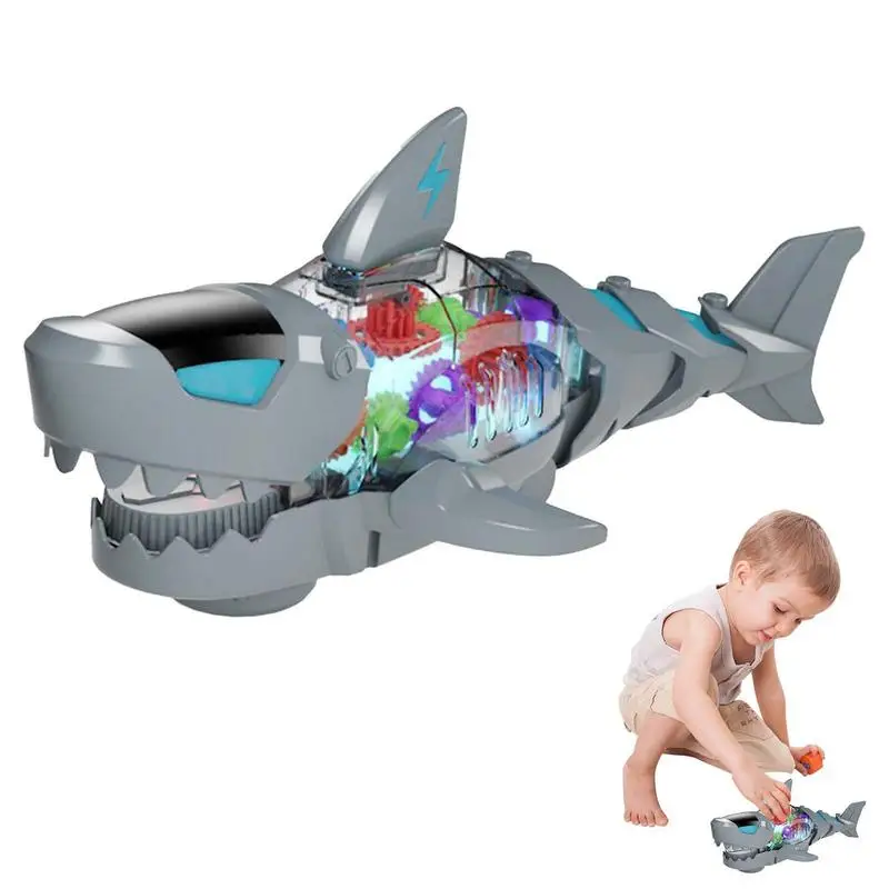 

Электрические игрушки-животные, акулы со светодиодными роботами, работающие на батарейках, акулы для детей, детские игрушки, развивающие иг...