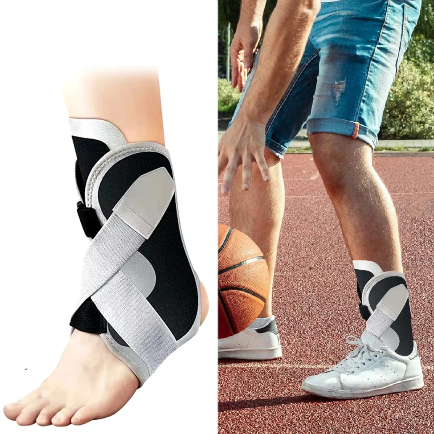 Ankle Braces Bandage Straps Sports Safety Adjustable Support Protector Fracture Sprain Ligament Strain