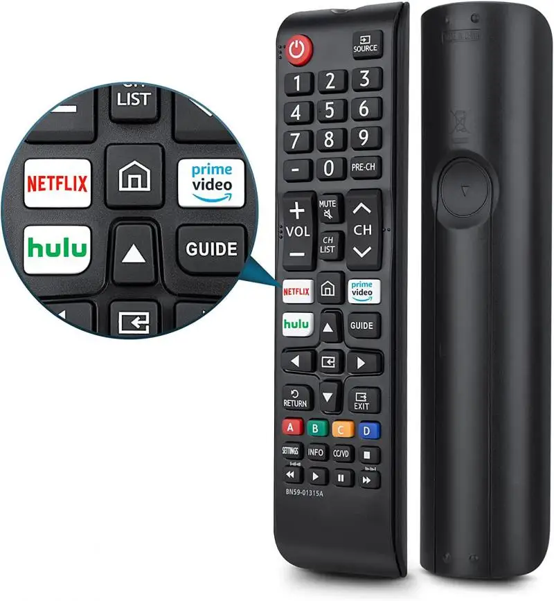 

3 Shortcut Buttons Remote Control For Qn800a-qn90a-qn900a-q60a-q70a For Samsung Tv Bn59-01315a Infrared For Samsung Smart Tv