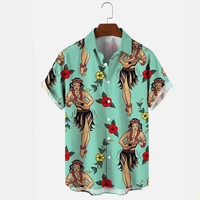 molilulu mens fashion clothing vintage aloha print casual breathable short sleeve hawaiian shirt
