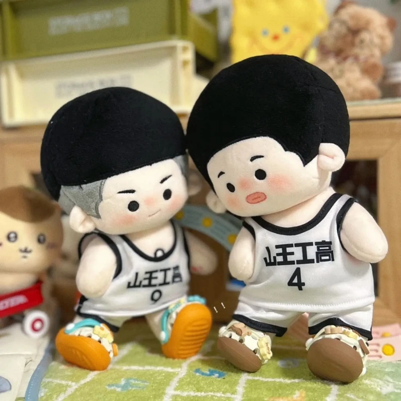 

Anime SLAM DUNK Fukatsu Kazunari Sawakita Eiji 10cm Nude Body Plush Doll Toys Soft Stuffed Plushie a6262