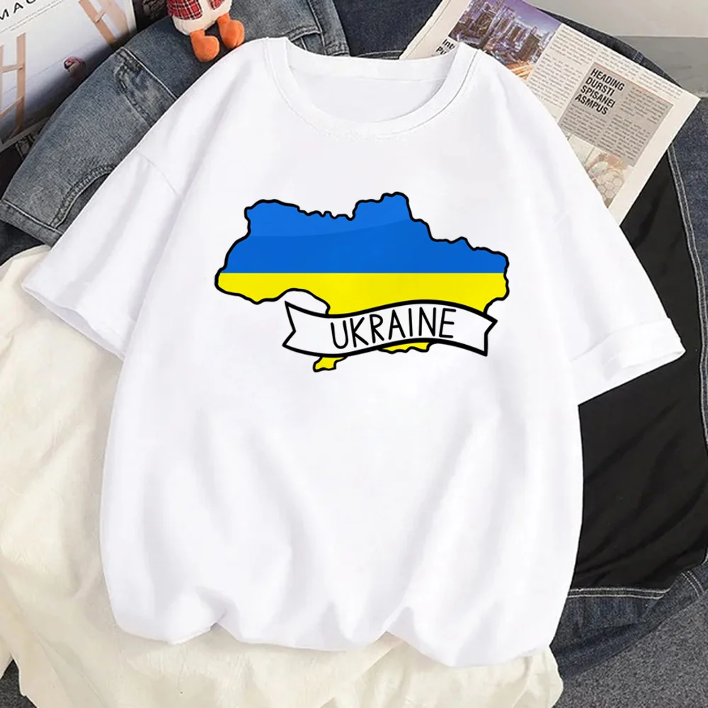 

Футболка женская с украинским флагом, комикс, аниме одежда