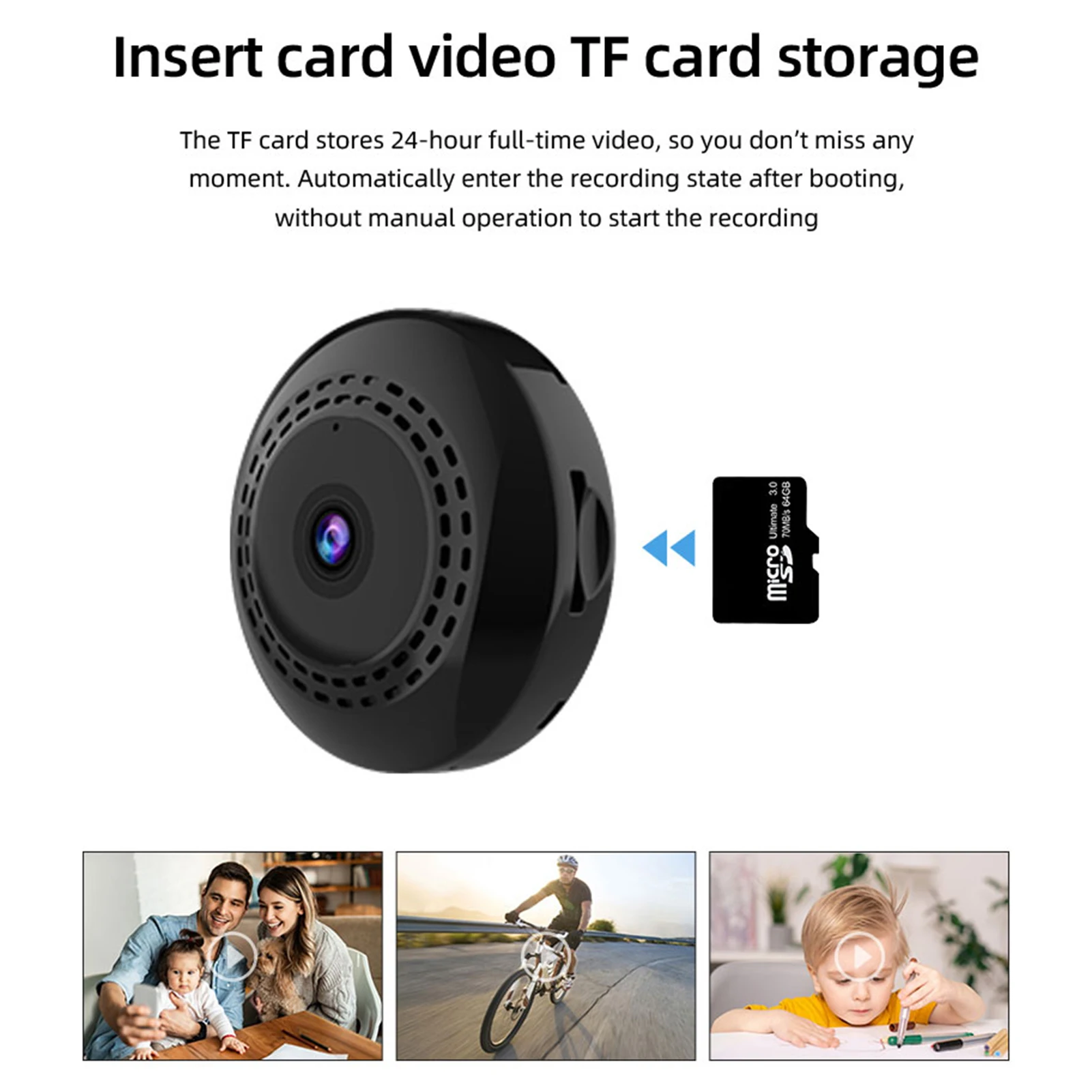 

Беспроводная мини-камера с Wi-Fi, HD 1080P