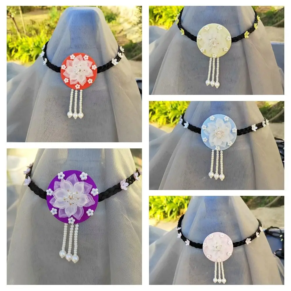 Цветок ханбок парик головной убор кисточка традиционный корейский этнический