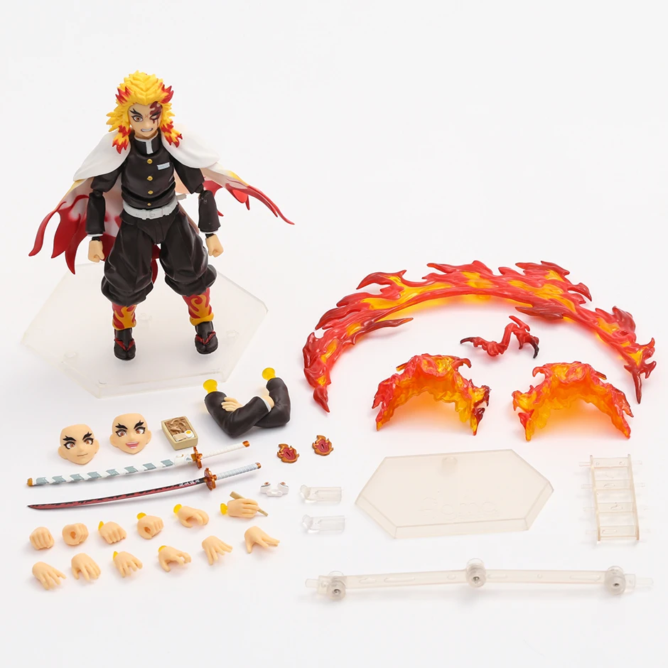 

Figma #553 экшн-фигурка, рассекающая демонов, курико ренгоку киметсу, игрушка ручной работы, периферийный подарок