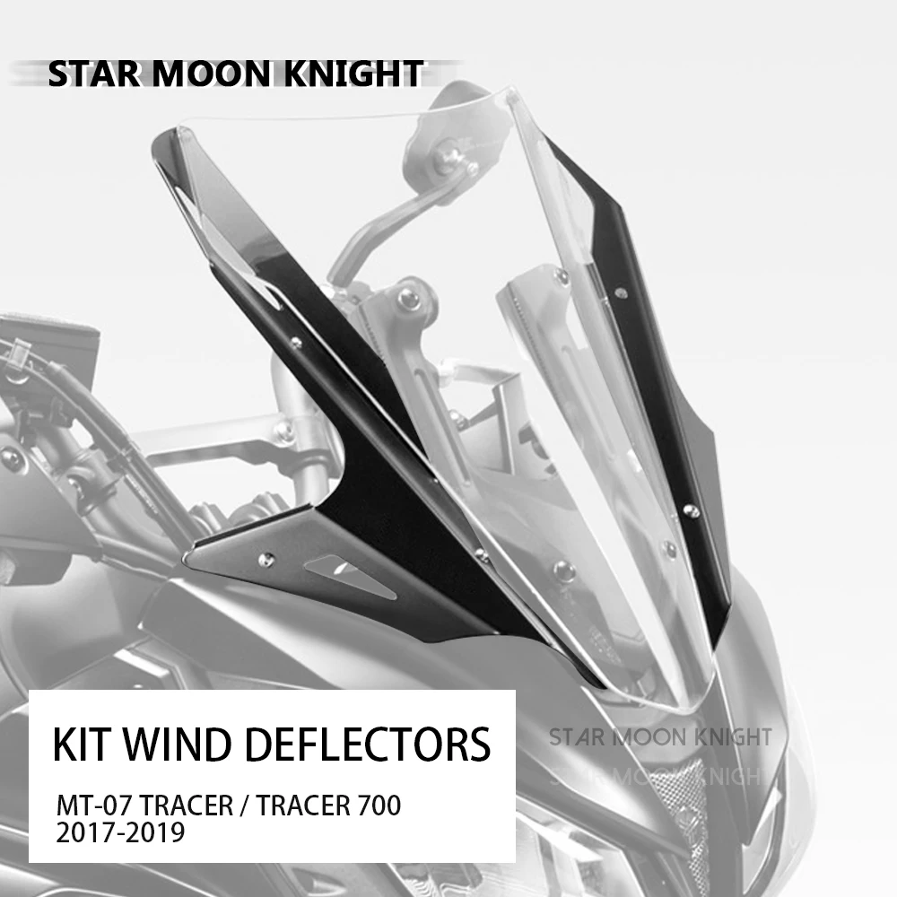 

Aluminum Windshield ​Side Kit Wind Deflectors ​Front Deflector Fairing Exten For YAMAHA Tracer 700 MT-07 MT07 TRACER 2017 - 2019