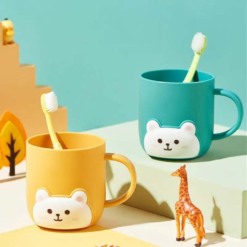 

Breakfast Mug Drink Cartoon Wash Cup Toothbrush Holder Kawaii Children's Soft Bristles Toothbrush Cartoon Drinking Cup