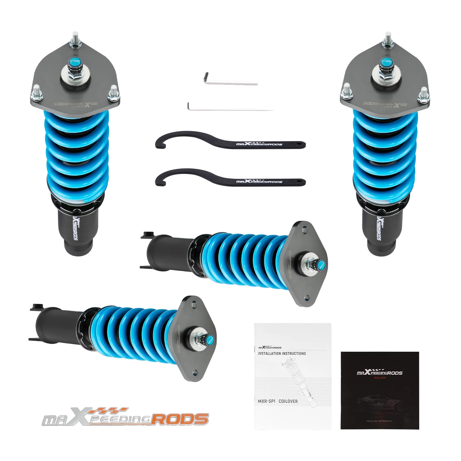 

MaXpeedingrods COT6 Coilovers Spring + Shocks For M35X M45X G35X G37X AWD Only Adjustable Coilover Struts Shock Springs Kit