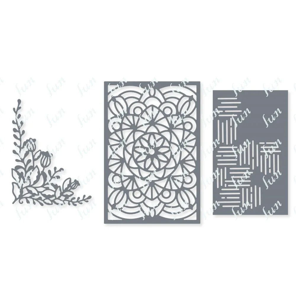 

2022 New Floral Background Metal Cutting Dies Mold Diy Scrapbooking Cut Die Paper Crafts Card Gift Mould Punch Coloring Stencils