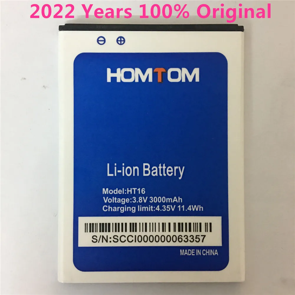 

Оригинальная запасная литий-ионная батарея 100% мАч для смартфона HOMTOM HT16 Pro