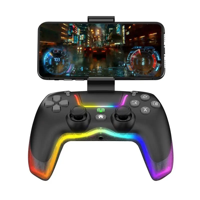 

Mobile Game Controller Portable Adjustable LED Switch Controllers Multi-functional Flexible USB Gamepad Joystick Phone Clip Game
