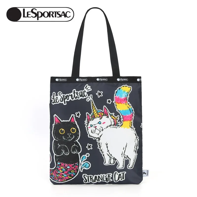 Kawaii аниме мультфильм Snoopy Totoro Lesportsac Женская тканевая сумка через плечо сумка-тоут