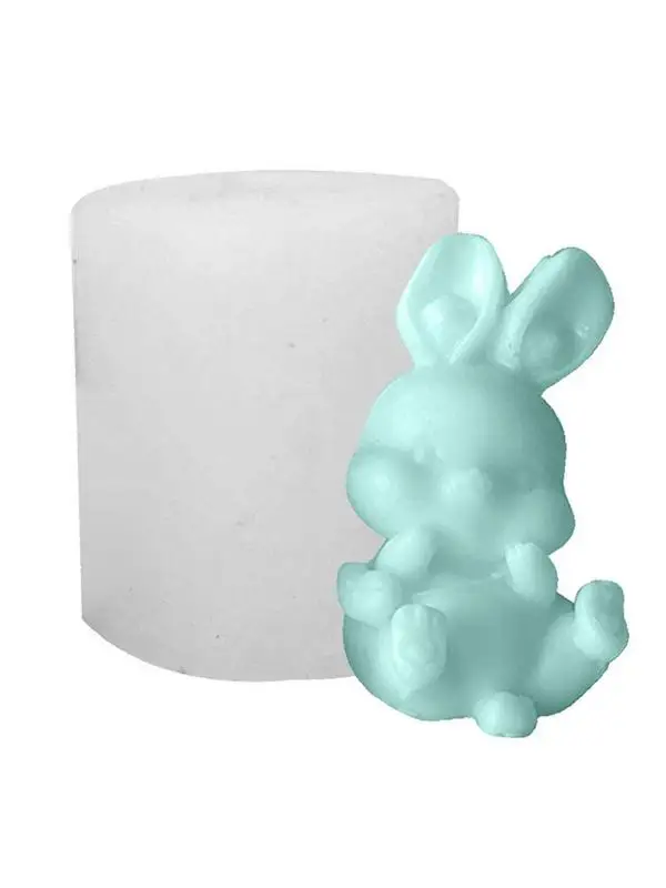 

Easter Rabbit Mold 4 Styles Silicone Bunny Mold DIY Rabbit Candles Resin Mould Epoxy Resin Casting Molds DIY Aromatherapy