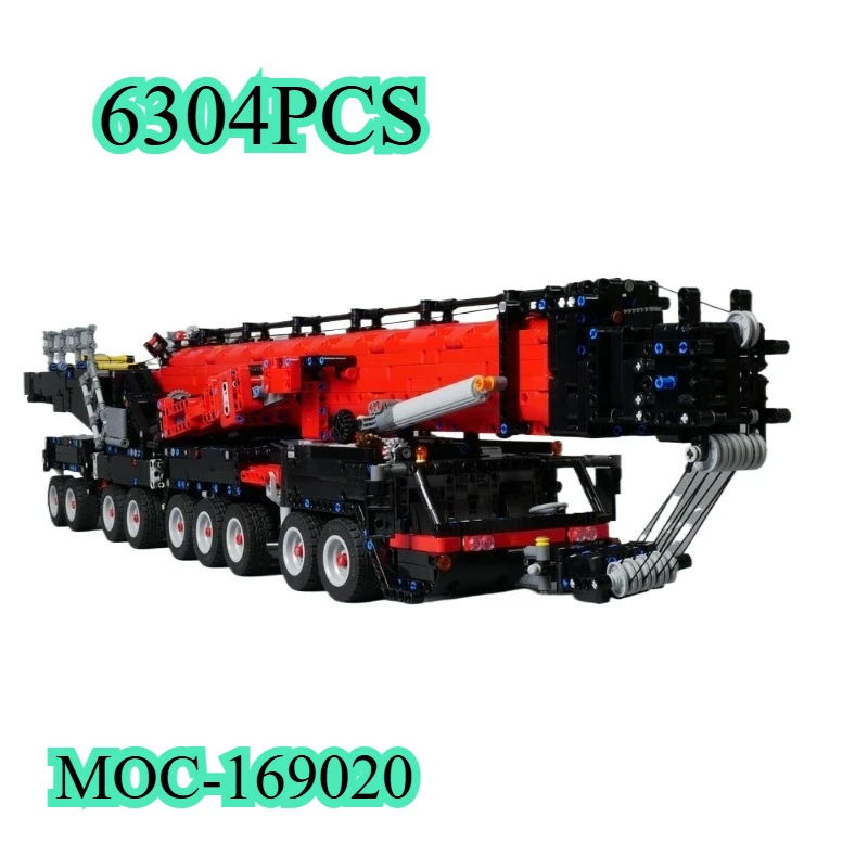 Фото Конструктор MOC169020: Модель мобильного крана LTM 11200, детский конструктор MOC, супер-гоночный автомобиль 8 Sports Car, сборная игрушка, настольное украшение №1