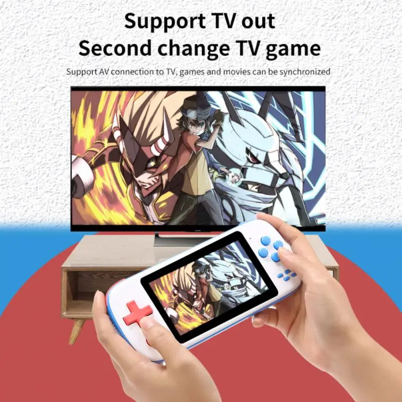 

Video Player 4.3 Inch Ips Screen One Click Archiving Video Game Machine Support Tv Out Classic Retro Arcade Handheld Video Game