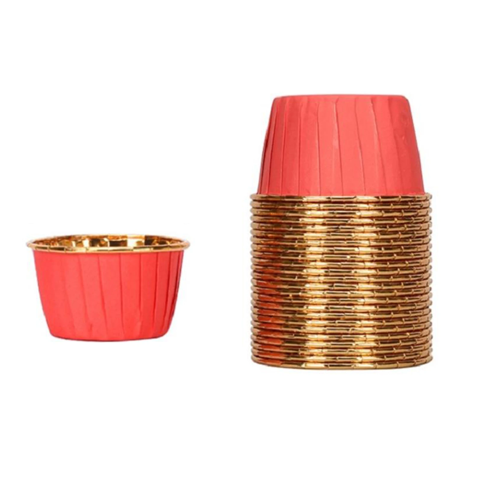 

Подкладка для кексов из алюминиевой фольги, 50 шт., многоразовая Форма для кексов, десертов, выпечки, антипригарная форма для кексов, кухонные...