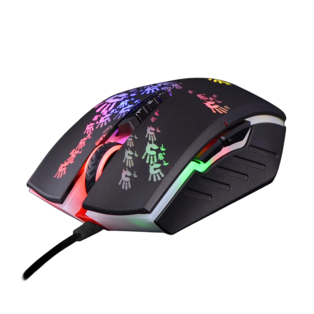 Фото Игровая мышь A4Tech Bloody A60, RGB-мышь, Drag Click, 6200 CPI, 8 макроклавиш, металлический чехол X'Glide, регулировка 1000 Гц №4