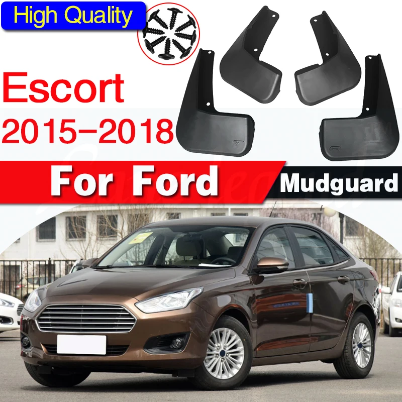 

4pcs Car Mud Flaps Front Rear Mudguard Splash Guards Fender Mudflaps For FORD ESCORT 2015 2016 2017 2018