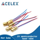 100 шт.лот 650 нм 6 мм 5 в 5 МВт лазерный точечный диодный модуль с Медной головкой Красный