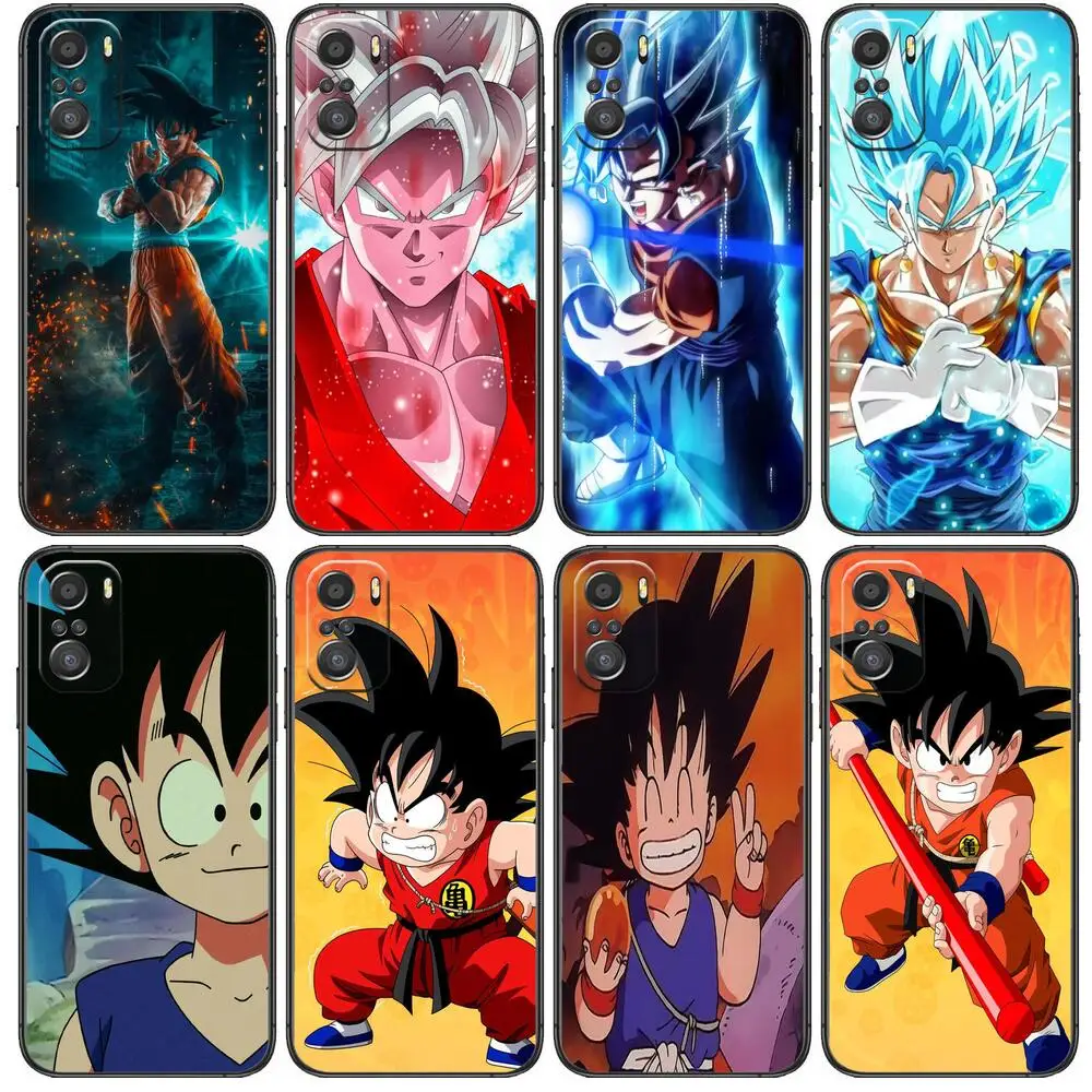 

Dragon Ball-For Xiaomi Redmi Note 10S 10 9T 9S 9 8T 8 7S 7 6 5A 5 Pro Max Soft Black Phone Case