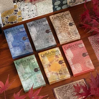 60 pcsset time warm series material paper background diy cloth paper decorative scrapbooking vintage craft journal paper