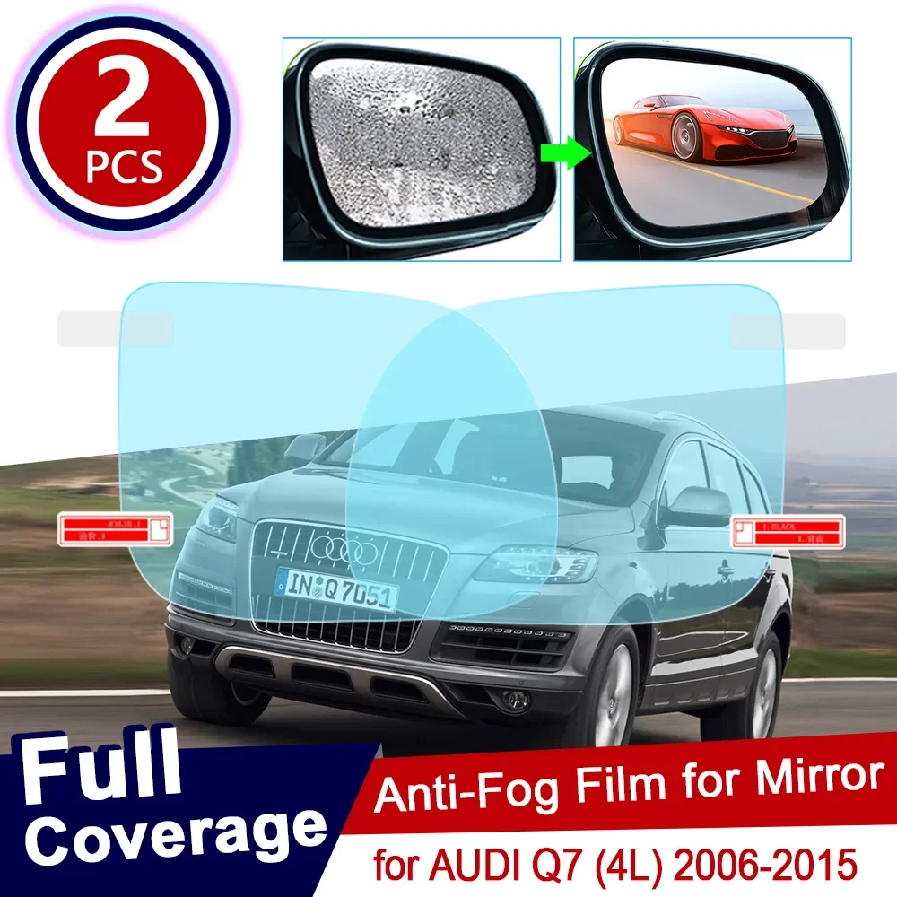 

2Pcs for Audi Q7 2006~2015 4L Full Cover Anti Fog Film Rearview Mirror Rainproof Foils Clear Anti-Fog Films Car Accessories 2014