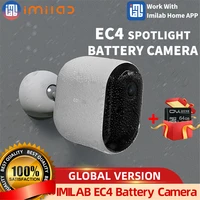imilab ec4 outdoor spotlight battery camera video surveillance system kit 400mp hd ip wireless wifi smart home security cctv cam