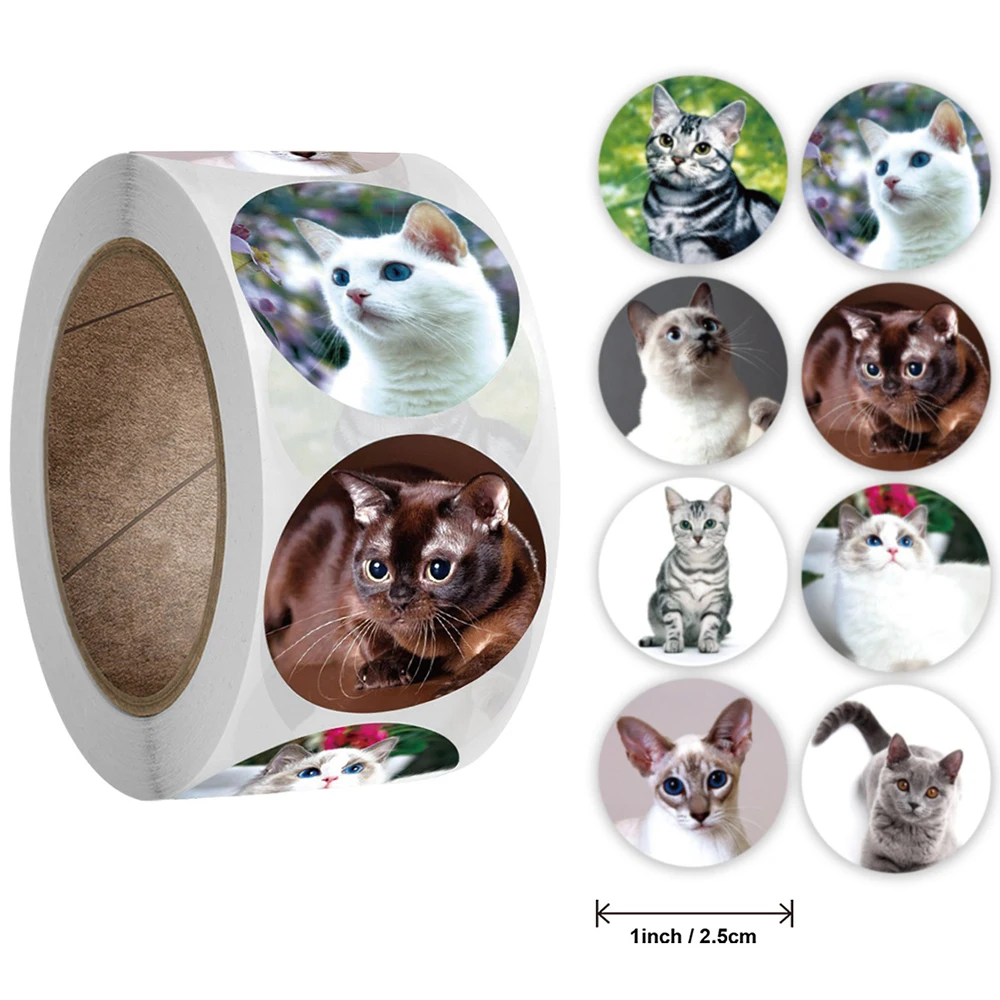 

Кавайные наклейки с котами 100-500 шт