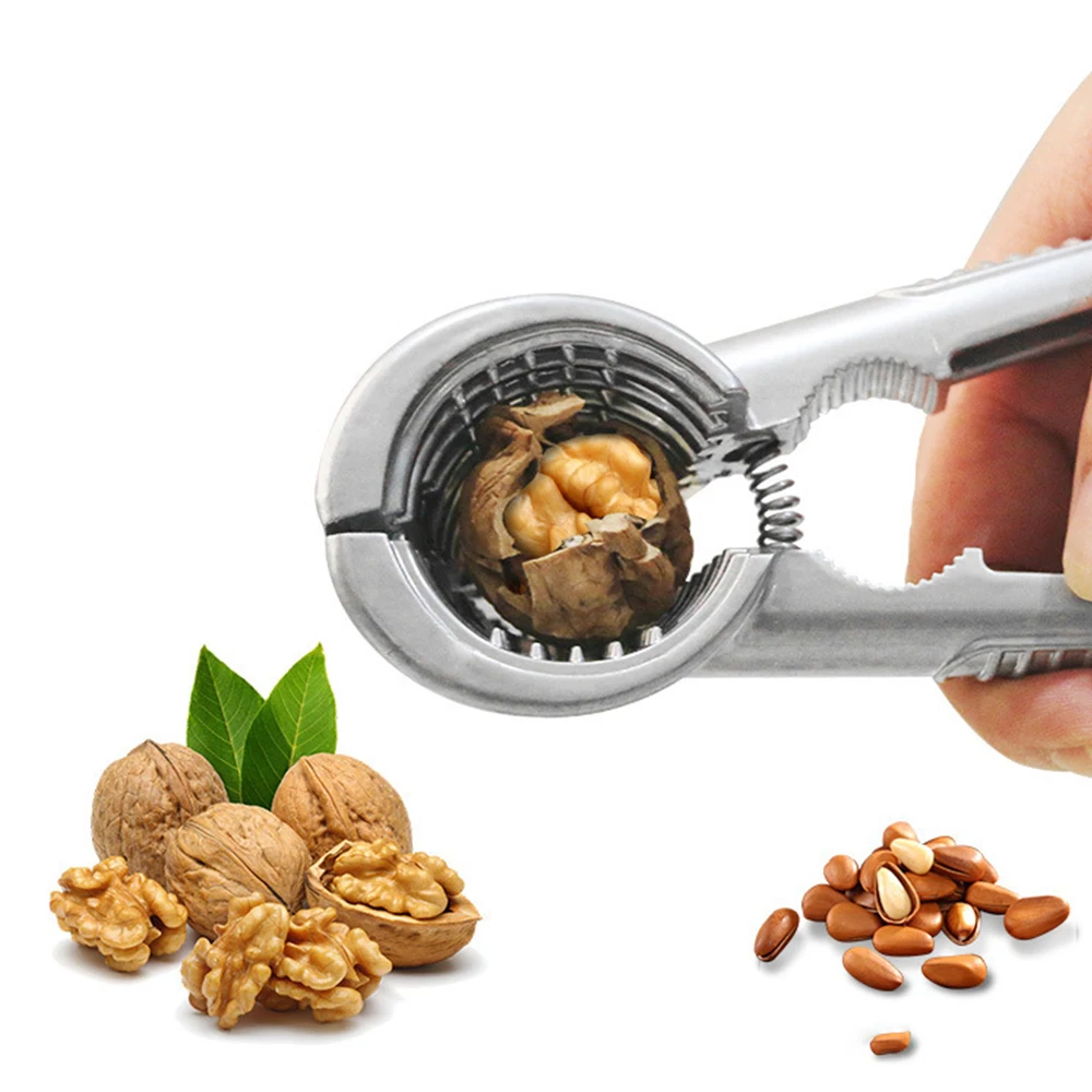 

Nutcracker Sheller Crack Almond Walnut Pecan Hazelnut Filbert Nut Kitchen Nut Sheller Clip Tool Zinc Alloy Clamp Plier Cracker