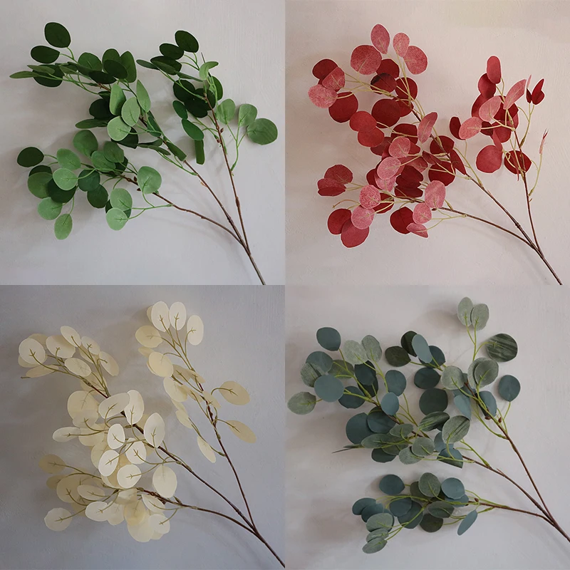 

Wedding Simulation Flower Forest Small Round Leaf Eucalyptus Green Leaf Flower Material Apple Leaf Flower Decoration