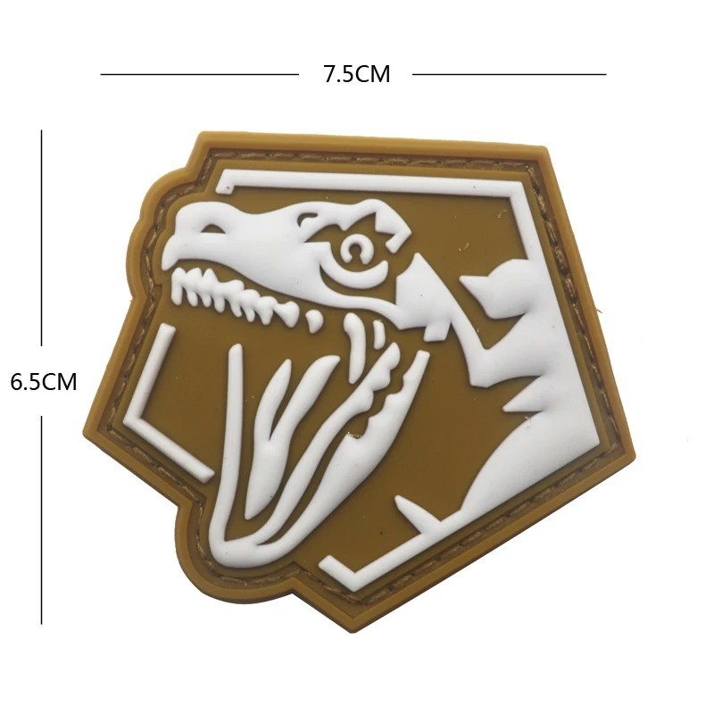 Светящиеся ПВХ нашивки Warlord тираннозавр велоцираптор Рино трицератопс повязка