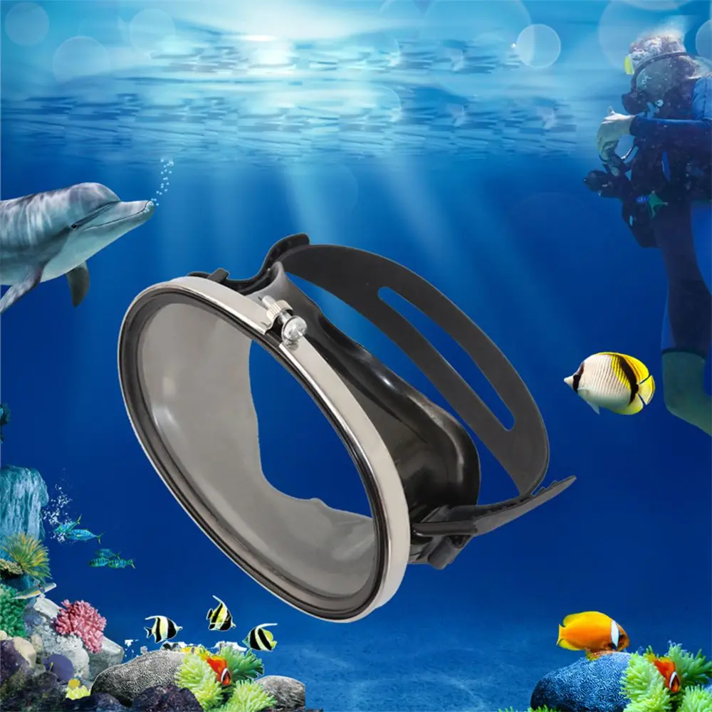 

Black Adjustable Fisherman HD Swimming Equipment Swimming Goggles Diving Goggles Tempered Glass