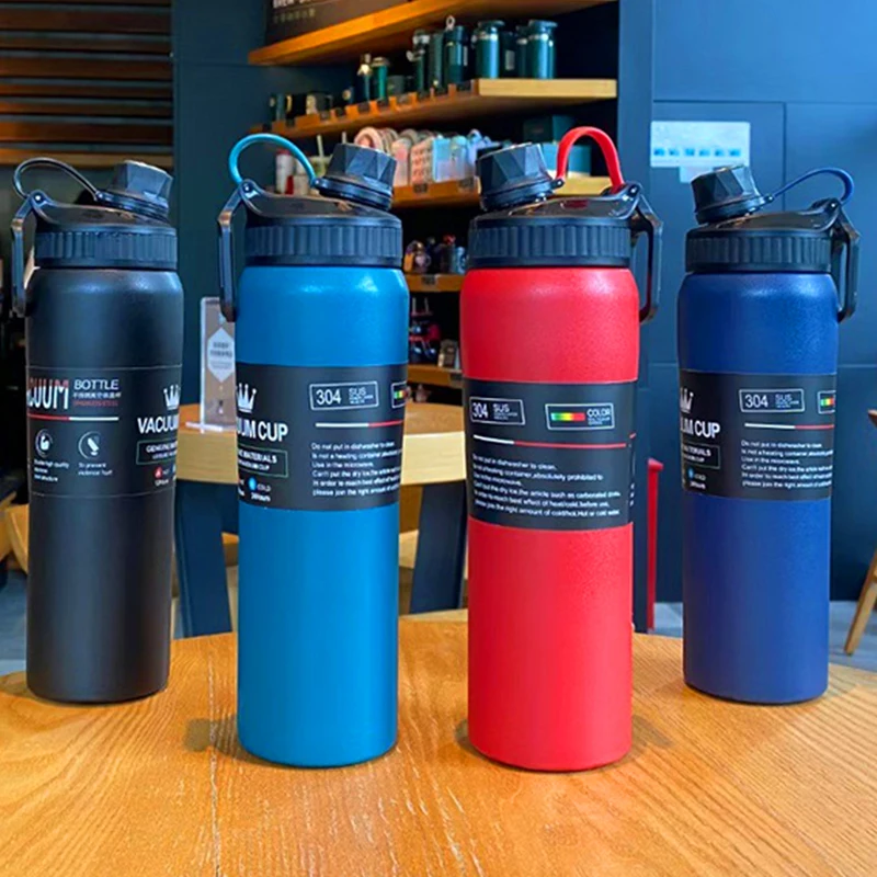 

Large-Capacity Water Bottle Thermos Cup Business Travel Portable Outdoor Water Bottle Simple Fitness Water Cup