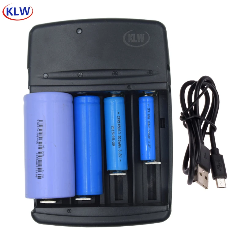 LiFePo4 Battery Charger LED display Fast charger for 32650 22650 18650 14500 10440 16340 LiFePo4 3.2V battery EU/US Plug charger