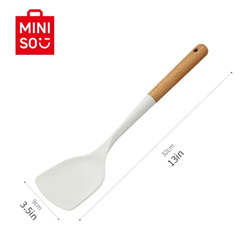 nie oparzeniową szpatułkę z gumy silikonowej Miniso do zestawów narzędzi kuchennych idealna użytku domowego